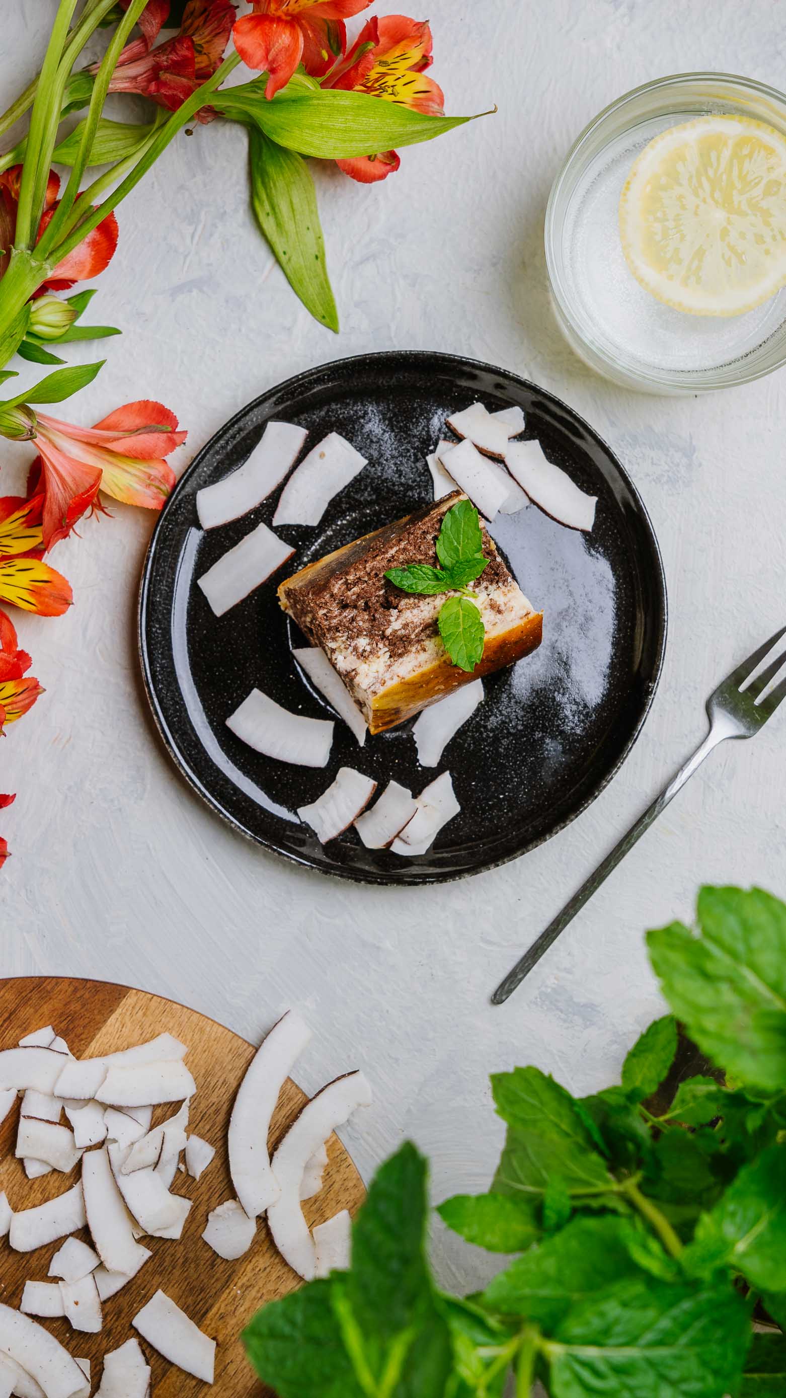 Keto sernik zebra